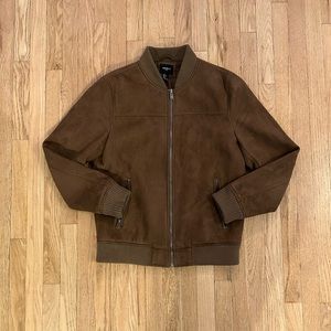 Forever21 Faux Suede Bomber Jacket